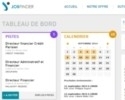 Le tableau de bord de JobFinder